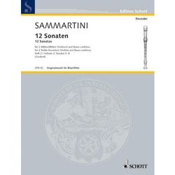 Giuseppe Sammartini 12 Sonaten