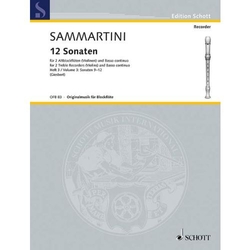 Giuseppe Sammartini 12 Sonaten