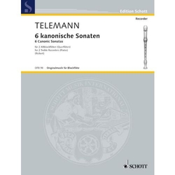 Georg Philipp Telemann 6 kanonische Sonaten