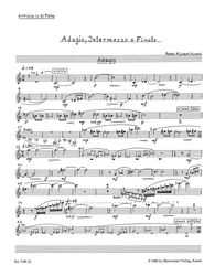 Hamel, Peter Michael Adagio, Intermezzo und Finale für Flöte, Klarinette, Harfe und Streichquartett