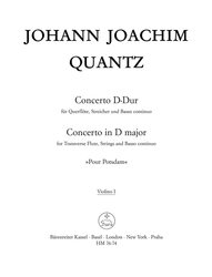 Quantz, Johann Joachim Konzert "Pour Potsdam" D-Dur