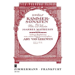 Mattheson, Johann Zwölf Kammersonaten