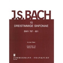 Bach, Johann Sebastian 15 dreistimmige Sinfoniae