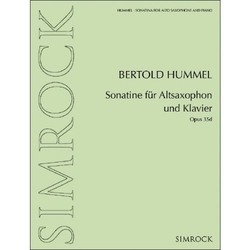 Bertold Hummel Sonatine für Altsaxophon und Klavier