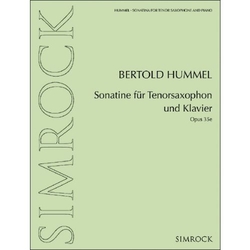 Bertold Hummel Sonatine für Tenorsaxophon und Klavier