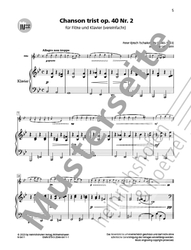 Peter Iljitsch Tschaikowsky Chanson triste op. 40 Nr. 2