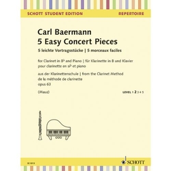 Carl Baermann 5 leichte Vortragsstücke