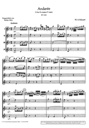 Wolfgang Amadeus Mozart Andante F-Dur
