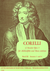Arcangelo Corelli 12 Sonaten op. 5, Band 3