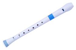 Nuvo Soprano recorder - White/blue