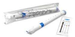 Nuvo Soprano recorder - White/blue