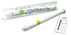 Nuvo Soprano recorder - White/green