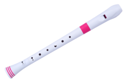 Nuvo Soprano recorder - White/pink