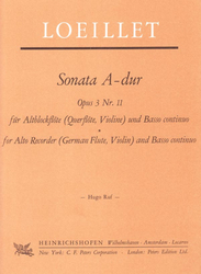 Jean-Baptist Loeillet de Gant Sonata A-Dur