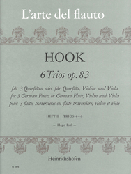 James Hook 6 Trios op. 83, Sonaten IV - VI, Heft 2