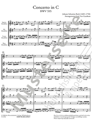 Johann Sebastian Bach Concerto in C BWV 595 und Fuga in CBWV 545