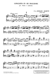 Antonio Rosetti (Rösler) Concerto D-Dur