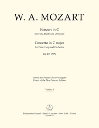 Mozart, Wolfgang Amadeus Konzert für Flöte, Harfe und Orchester C-Dur KV 299 (297c)