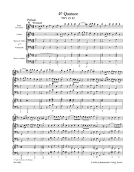 Telemann Georg Philipp Nouveaux Quatuors en Six Suites, Volume II "Pariser Quartette"