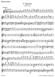 Telemann Georg Philipp Nouveaux Quatuors en Six Suites, Volume II "Pariser Quartette"