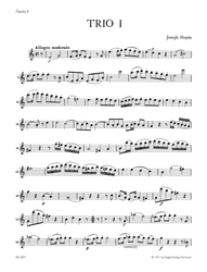Haydn Joseph Die Londoner Trios für zwei Flöten und Violoncello Hob. IV: 1-4
