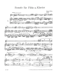 Bialas Günter Sonate für Flöte und Klavier