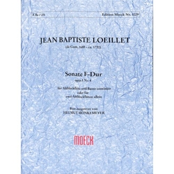 Loeillet Jean Baptiste (de Gant)  Sonate F-Dur, op1, Nr.4