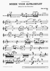 Rob Du Bois Muziek voor Altblokfluit