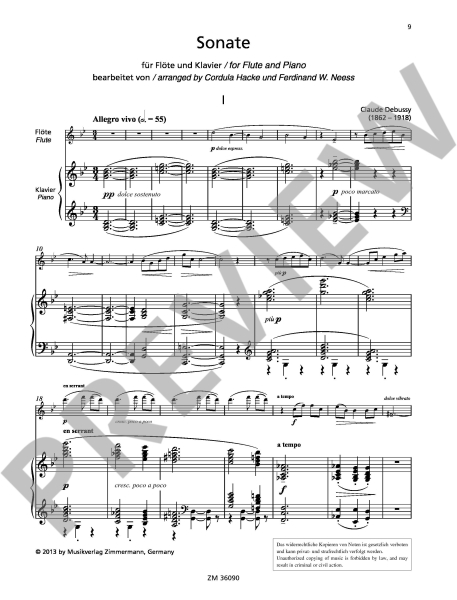 Debussy, Claude Sonate