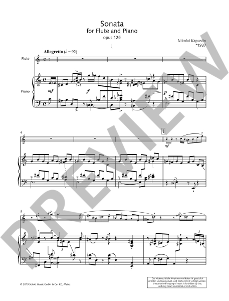 Kapustin, Nikolai Sonata
