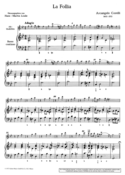 Arcangelo Corelli La Follia