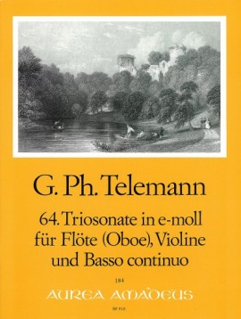 Telemann, Georg Philipp Sonata a Tre e-Moll