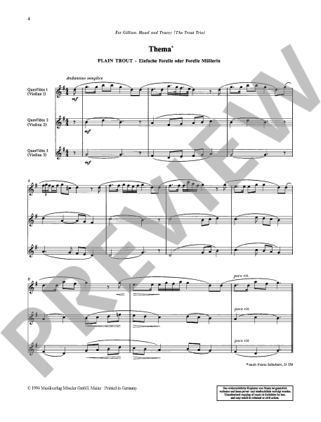 Cottom, Sefton Forellen-Variationen