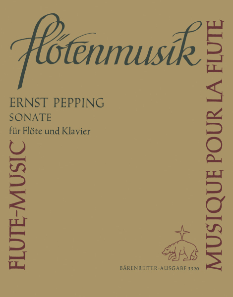 Pepping Ernst Sonate für Flöte und Klavier