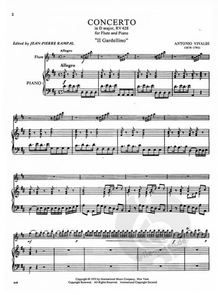 Vivaldi, Antonio Concerto in D major