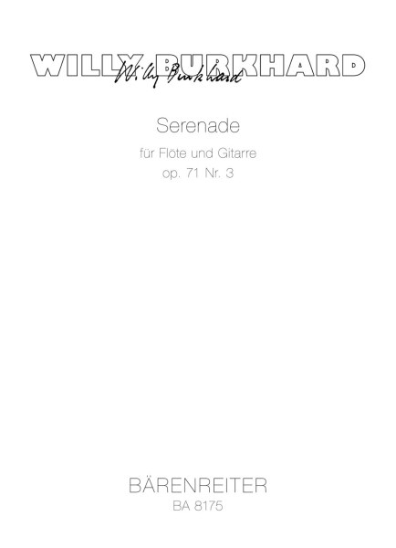 Burkhard, Willy Serenade op. 71/3