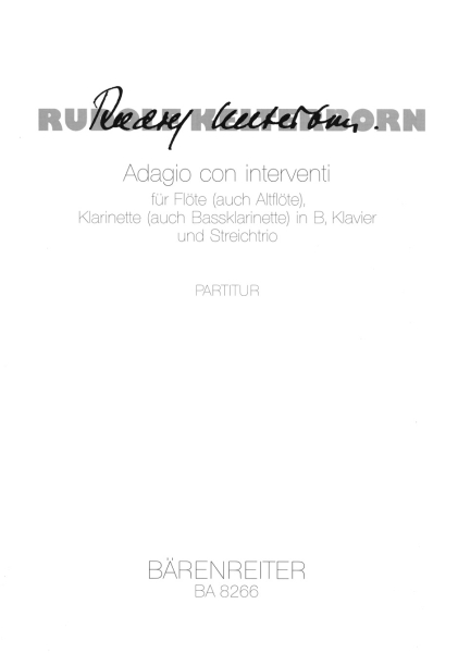 Kelterborn, Rudolf Adagio con interventi