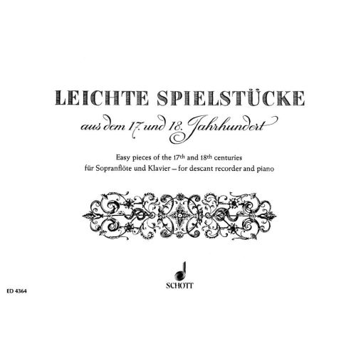 Leichte Spielstücke aus dem 17. und 18. Jahrhundert
