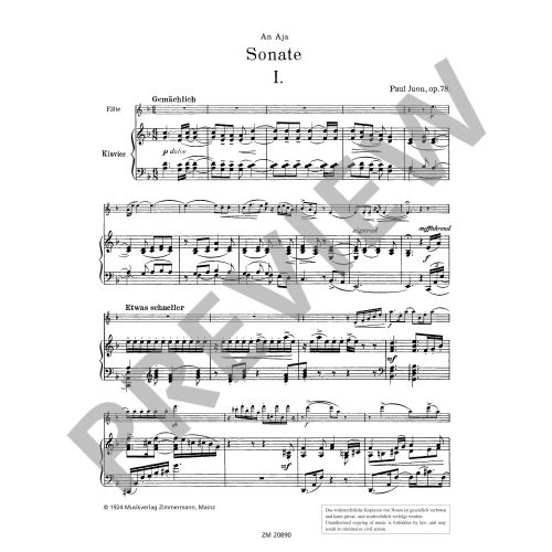 Paul Juon Sonate