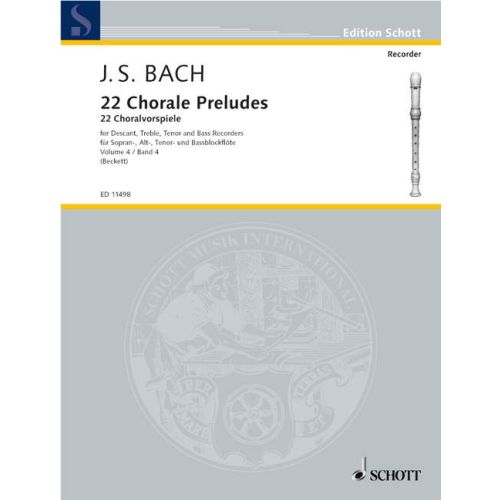 Johann Sebastian Bach 22 Choralvorspiele
