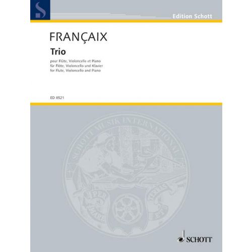 Jean Françaix Trio pour flûte, violoncelle et piano