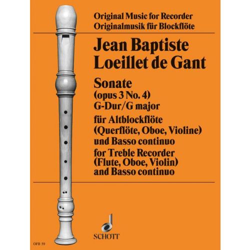 Jean Baptiste Loeillet de Gant Sonate