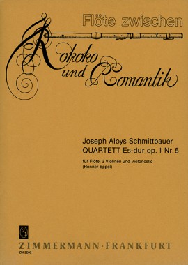 Schmittbauer, Joseph Aloys Quartett Es-Dur, Partitura