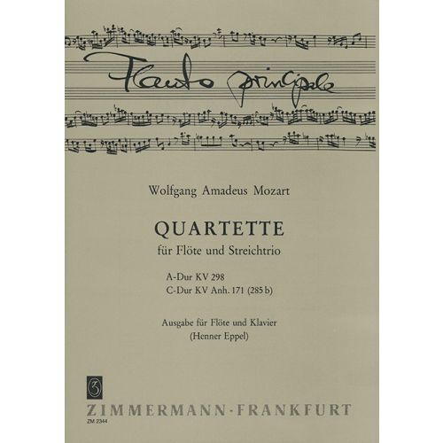 Mozart, Wolfgang Amadeus Quartette A-Dur KV 298 und C-Dur KV 171 Anh.