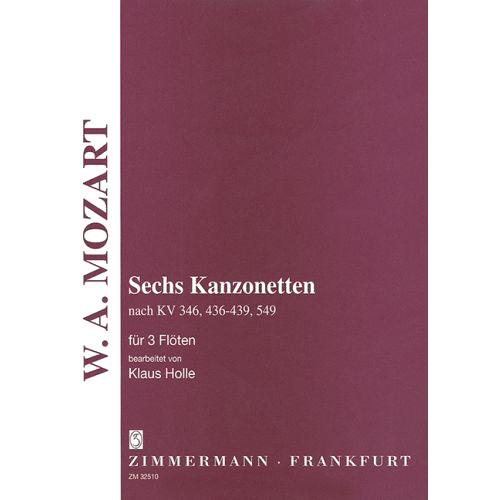 Mozart, Wolfgang Amadeus Sechs Kanzonetten