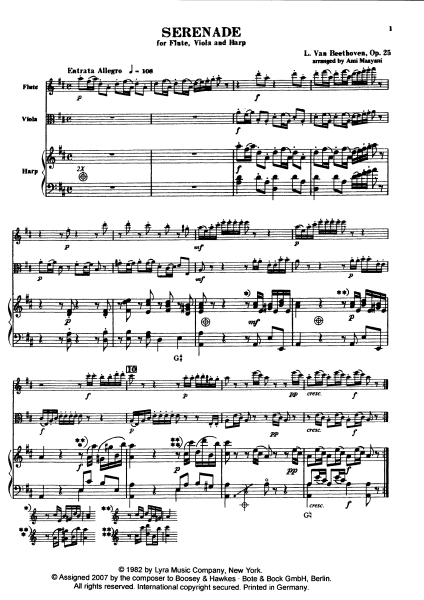 Ludwig van Beethoven Serenade D-Dur