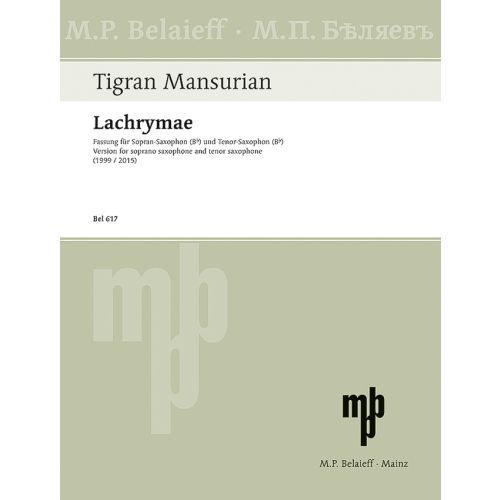 Tigran Mansurian Lachrymae