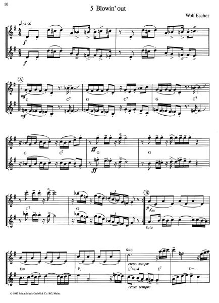Wolf Escher 20 Jazz-Duette