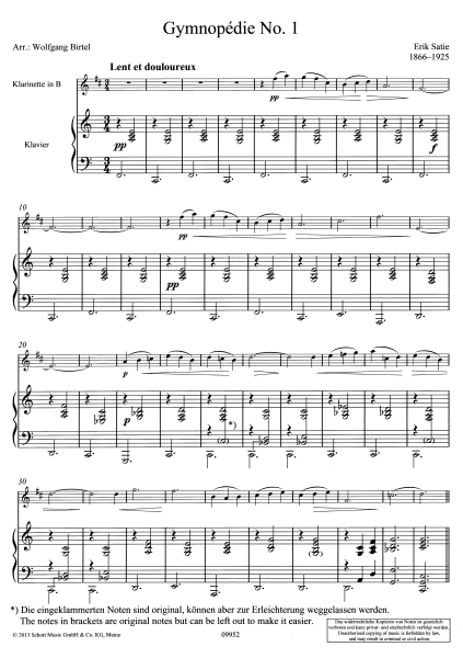 Erik Satie Gymnopédie Nr. 1