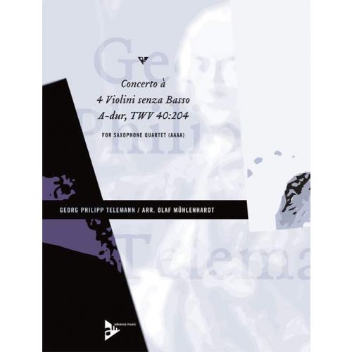 Georg Philipp Telemann Concerto à 4 Violini senza Basso A-Dur